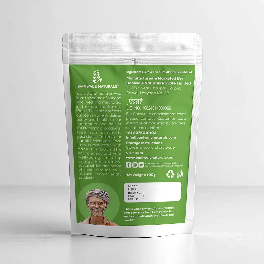 Baniwale Naturals Amla Fruit Powder (100g)