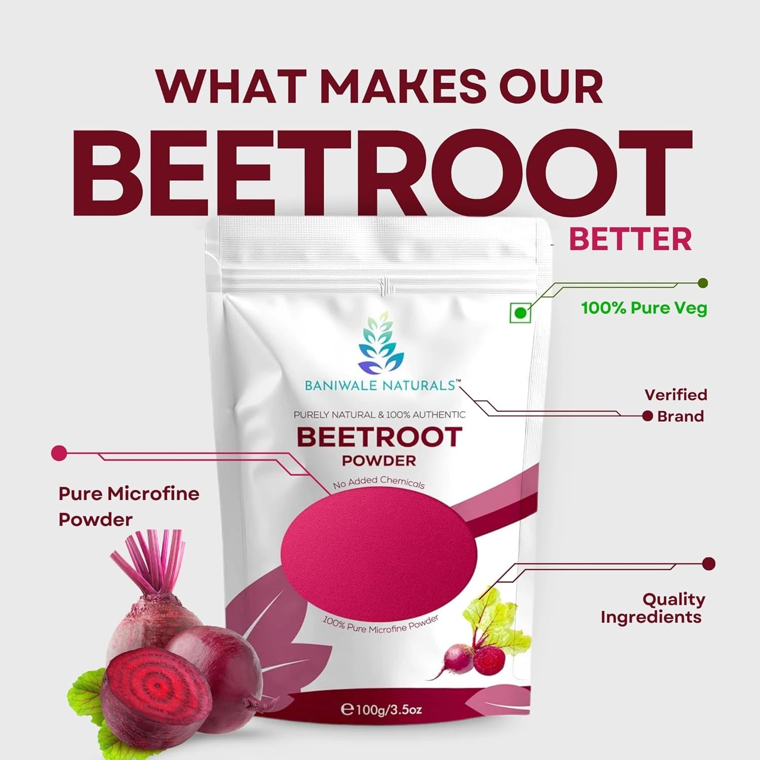 Baniwale Naturals Beetroot Powder (100g)