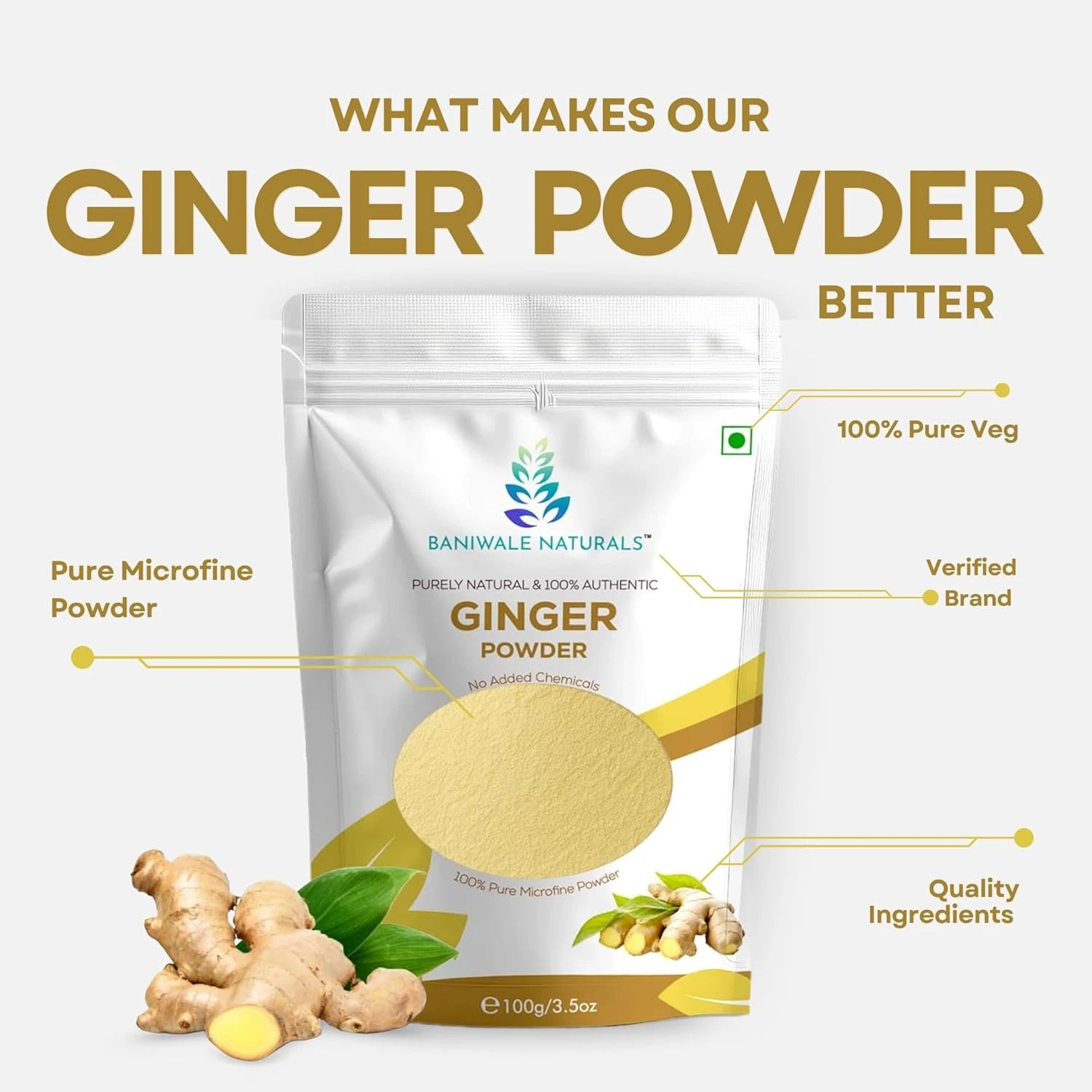 Baniwale Naturals Ginger Root Powder (100g)