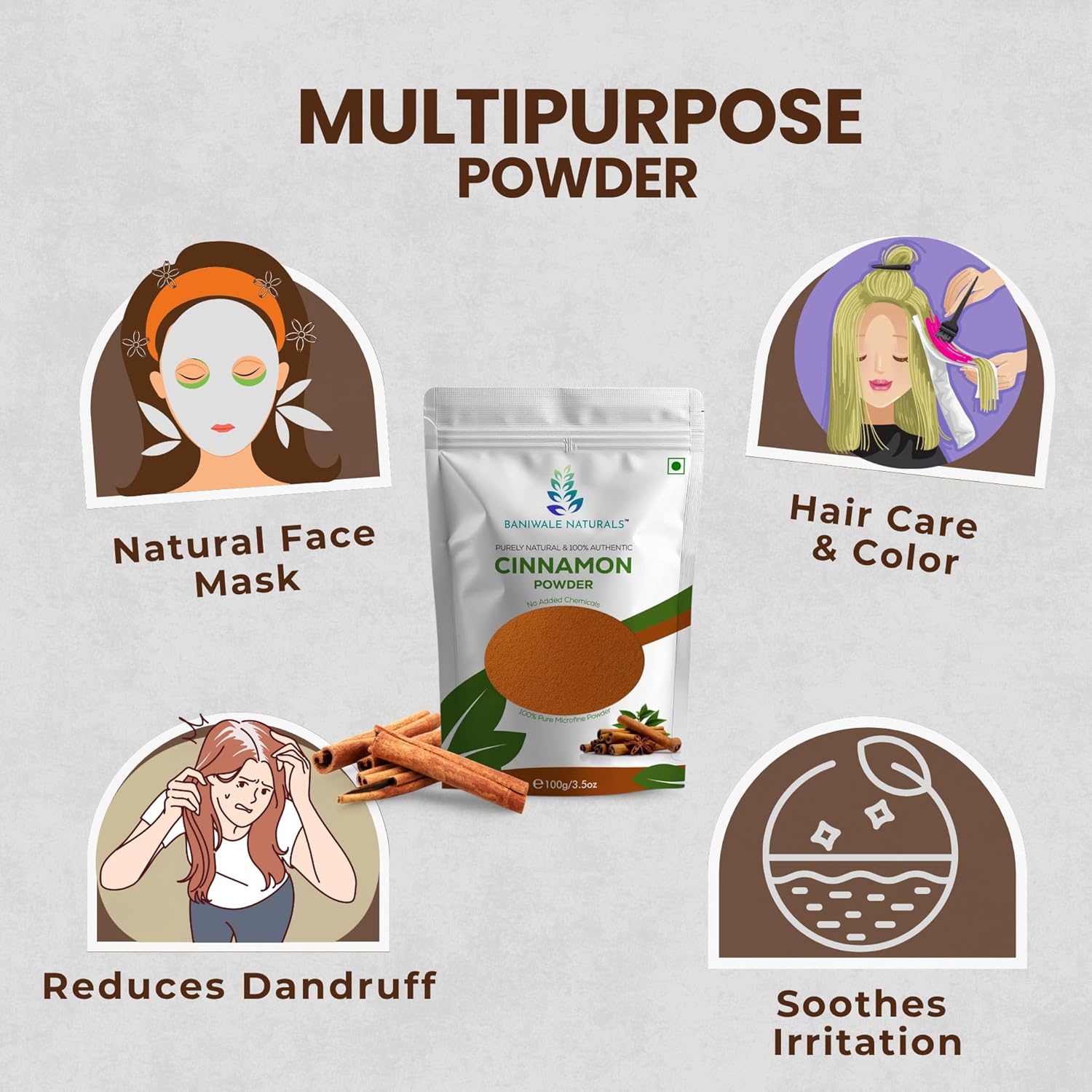 Baniwale Naturals Cinnamon Bark Powder (100g)