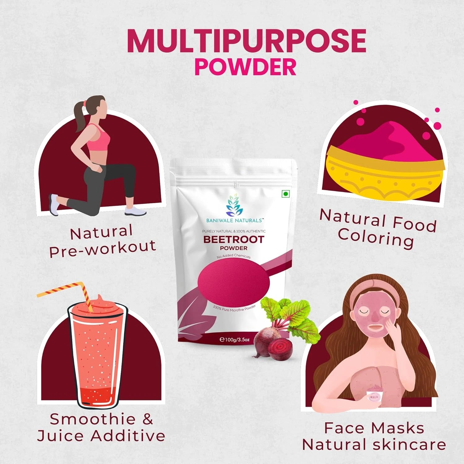 Baniwale Naturals Beetroot Powder (100g)